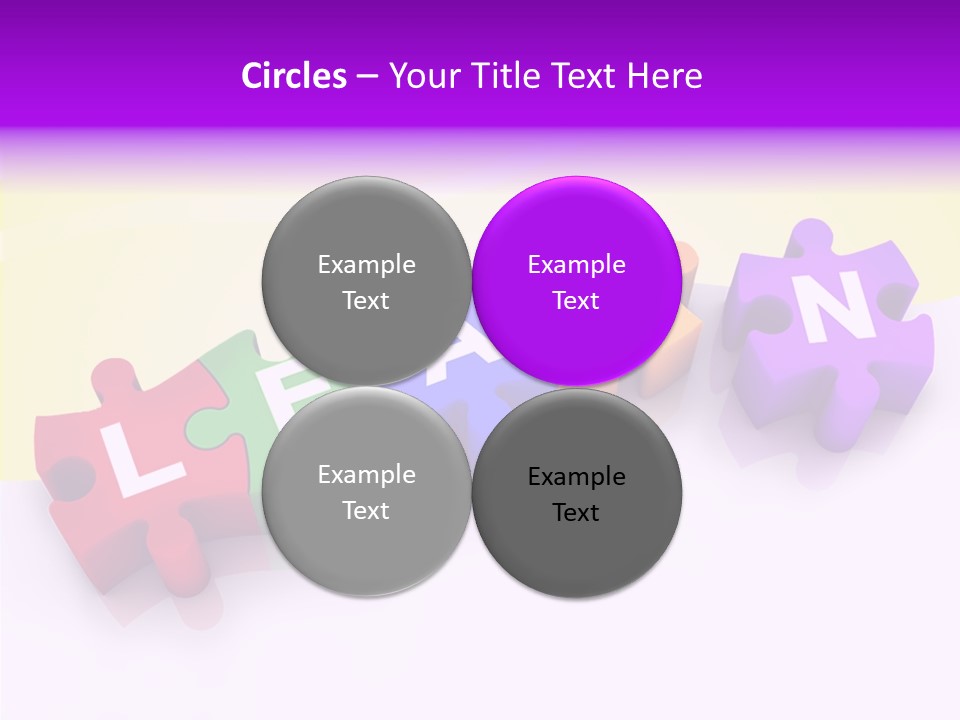 Intelligence Alphabet Three Dimensional PowerPoint Template