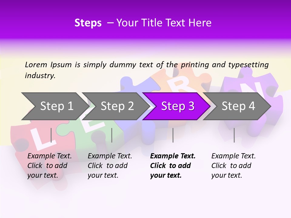 Intelligence Alphabet Three Dimensional PowerPoint Template