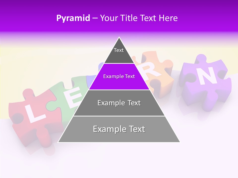 Intelligence Alphabet Three Dimensional PowerPoint Template
