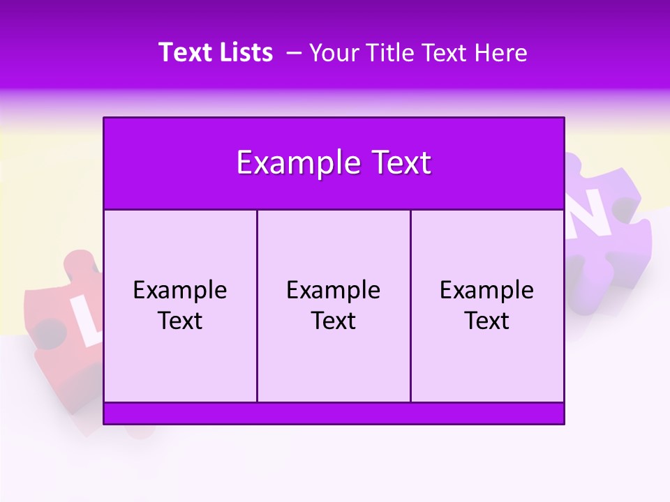 Intelligence Alphabet Three Dimensional PowerPoint Template