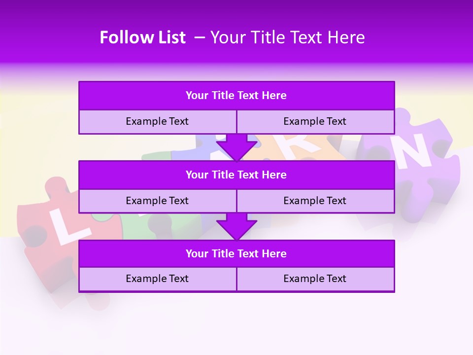 Intelligence Alphabet Three Dimensional PowerPoint Template