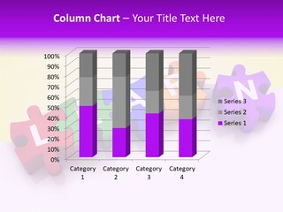 Intelligence Alphabet Three Dimensional PowerPoint Template