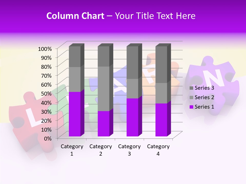 Intelligence Alphabet Three Dimensional PowerPoint Template
