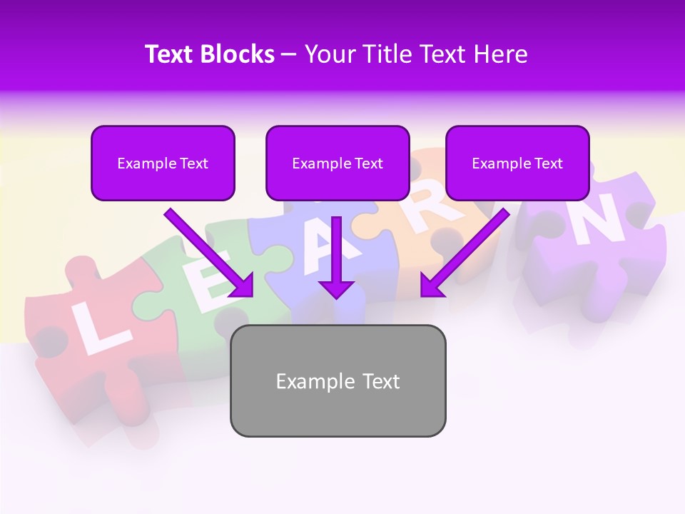 Intelligence Alphabet Three Dimensional PowerPoint Template