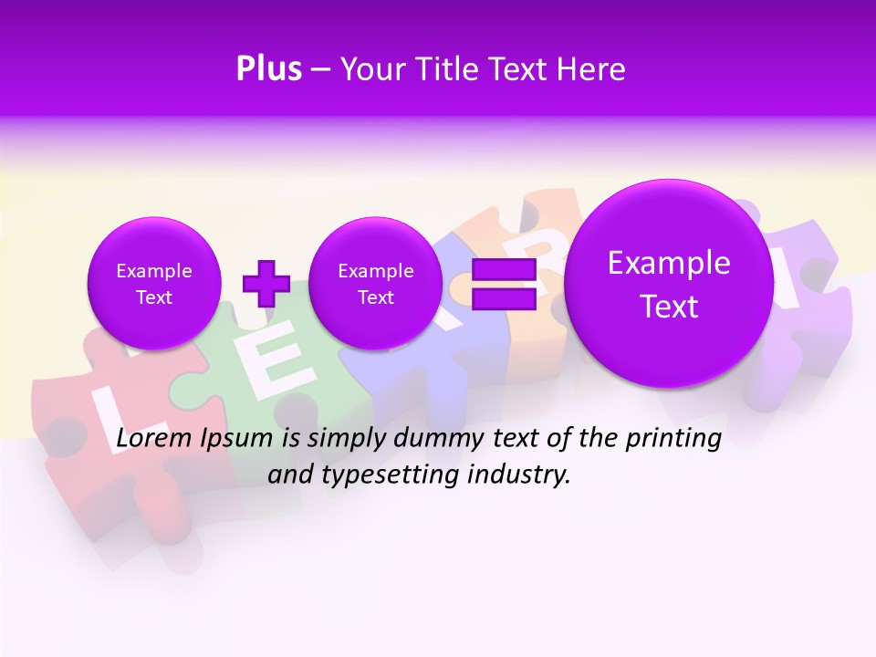 Intelligence Alphabet Three Dimensional PowerPoint Template