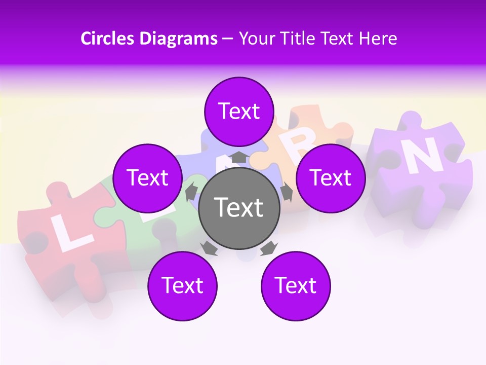Intelligence Alphabet Three Dimensional PowerPoint Template