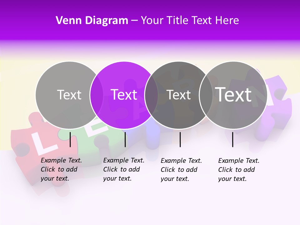 Intelligence Alphabet Three Dimensional PowerPoint Template