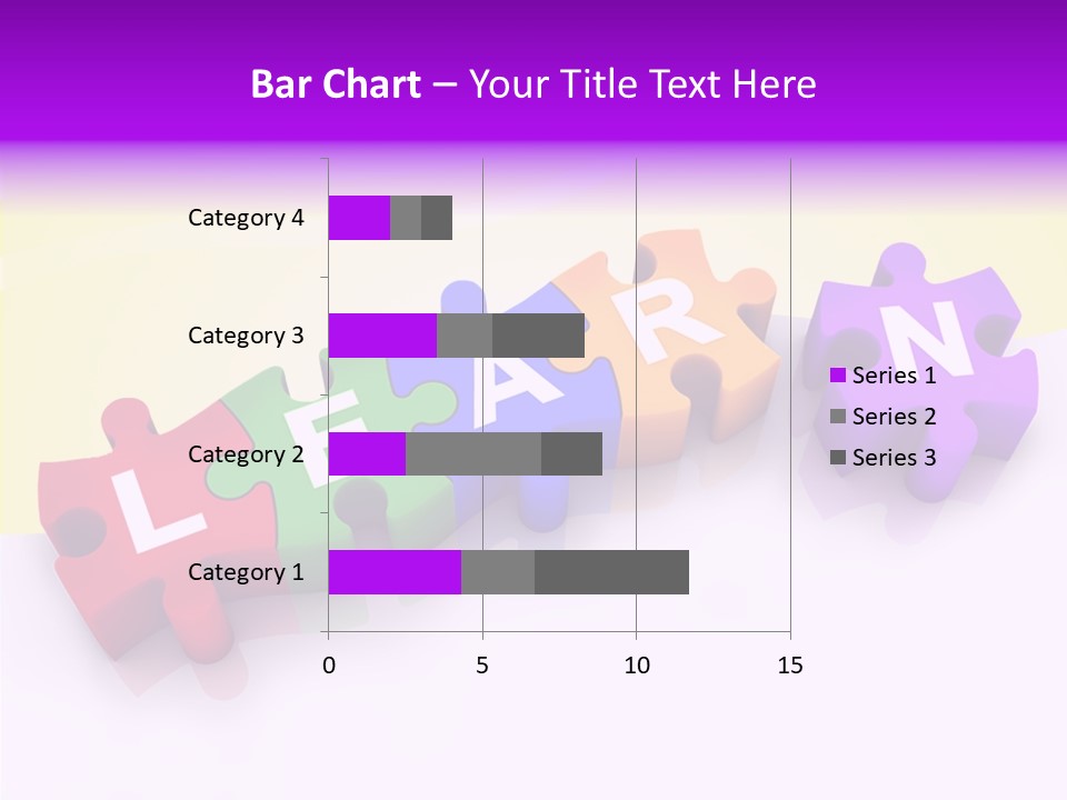 Intelligence Alphabet Three Dimensional PowerPoint Template