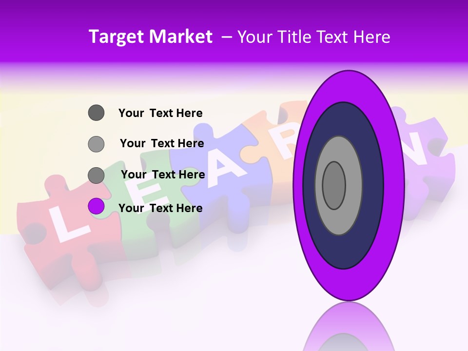 Intelligence Alphabet Three Dimensional PowerPoint Template