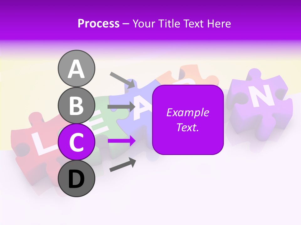 Intelligence Alphabet Three Dimensional PowerPoint Template