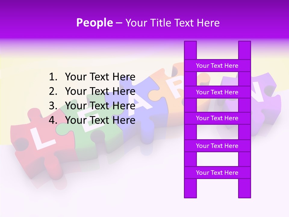 Intelligence Alphabet Three Dimensional PowerPoint Template