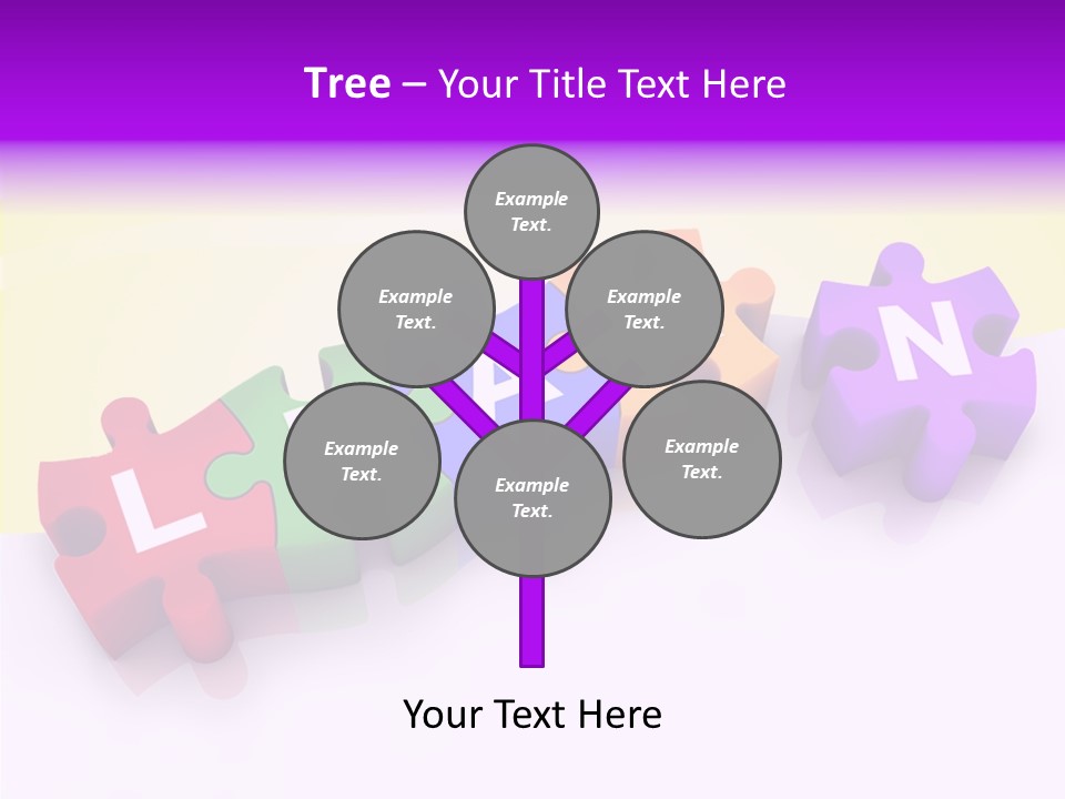 Intelligence Alphabet Three Dimensional PowerPoint Template