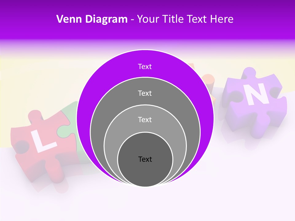 Intelligence Alphabet Three Dimensional PowerPoint Template