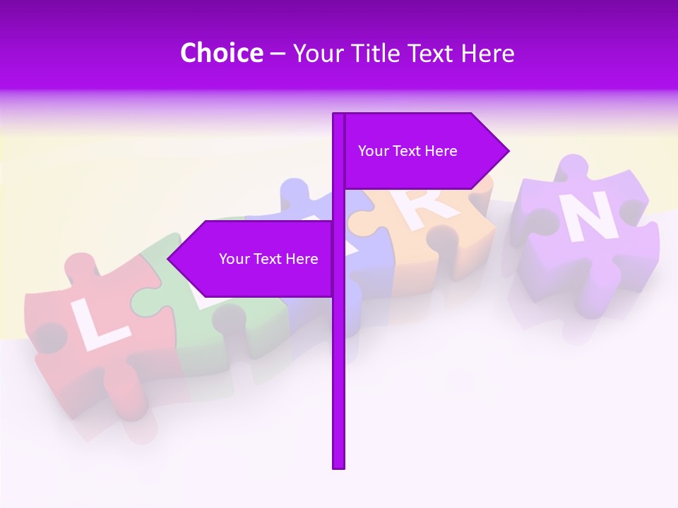 Intelligence Alphabet Three Dimensional PowerPoint Template