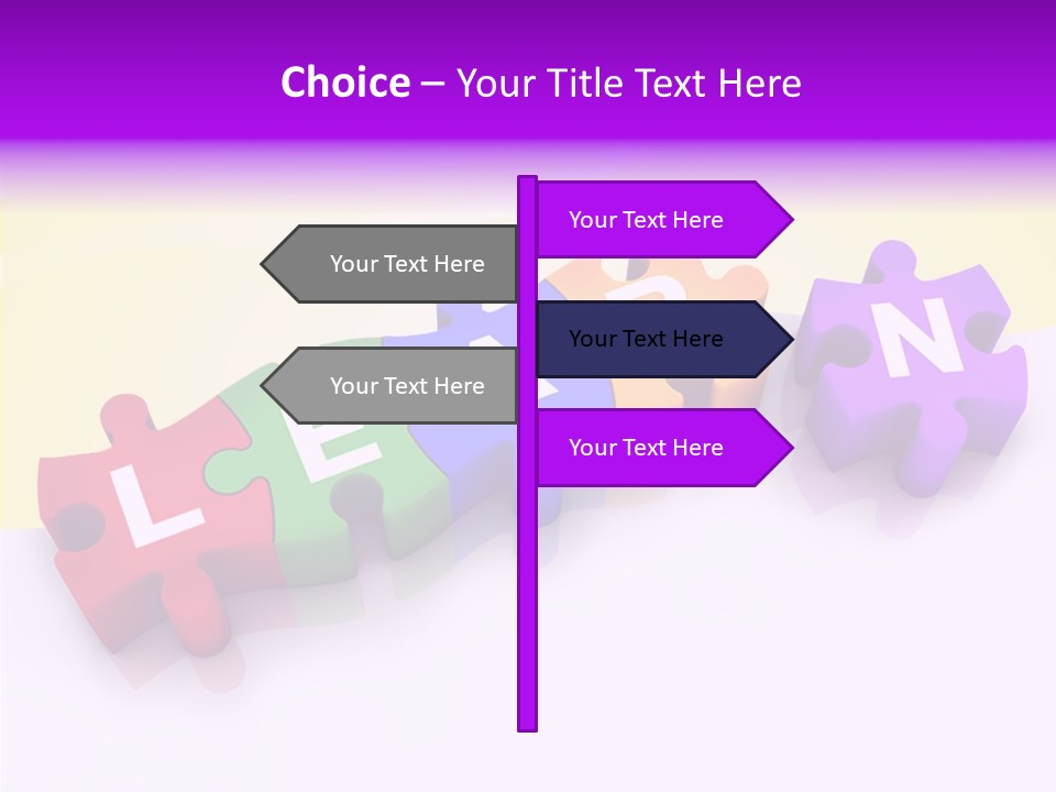 Intelligence Alphabet Three Dimensional PowerPoint Template
