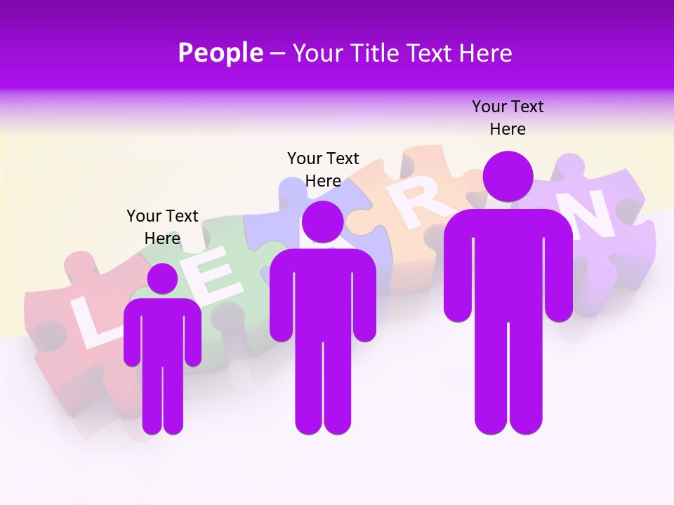 Intelligence Alphabet Three Dimensional PowerPoint Template