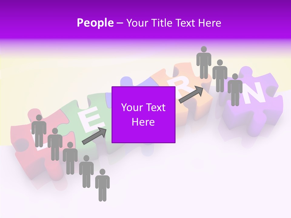 Intelligence Alphabet Three Dimensional PowerPoint Template