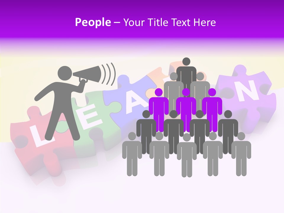 Intelligence Alphabet Three Dimensional PowerPoint Template