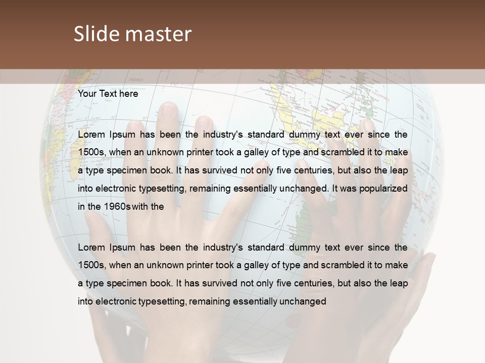 Black Peace Land PowerPoint Template