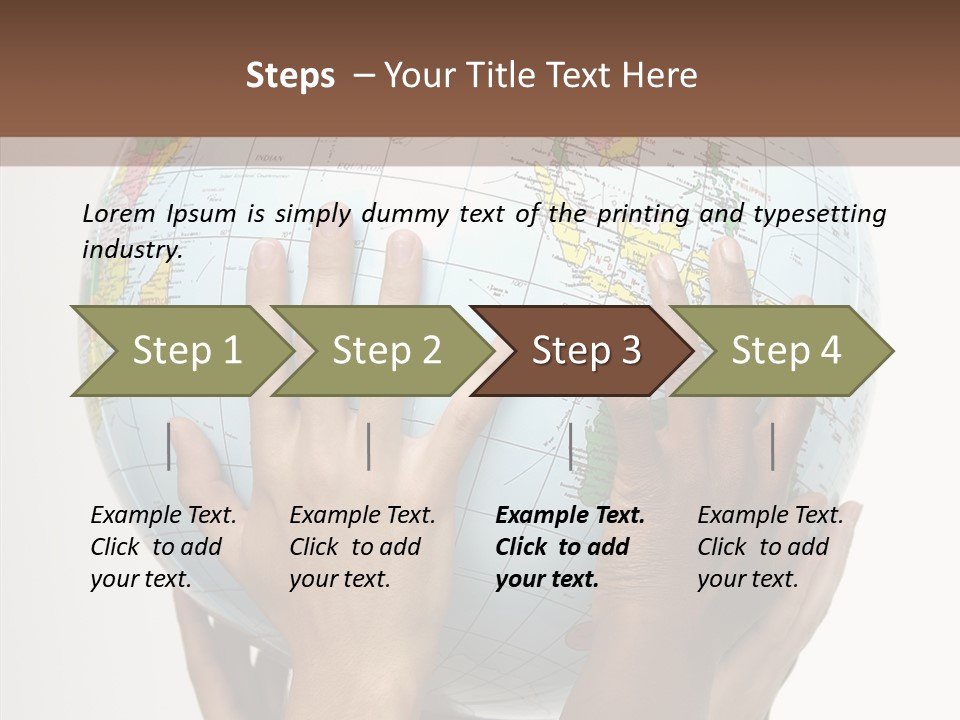 Black Peace Land PowerPoint Template