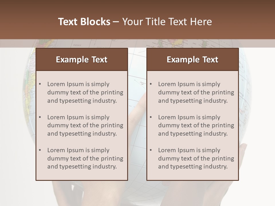 Black Peace Land PowerPoint Template