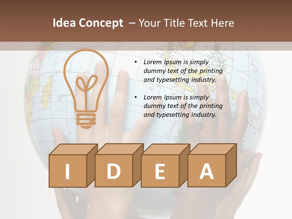 Black Peace Land PowerPoint Template