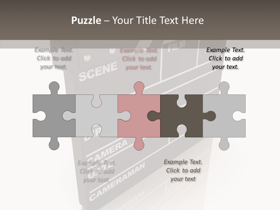 Assistance Clap Cut PowerPoint Template