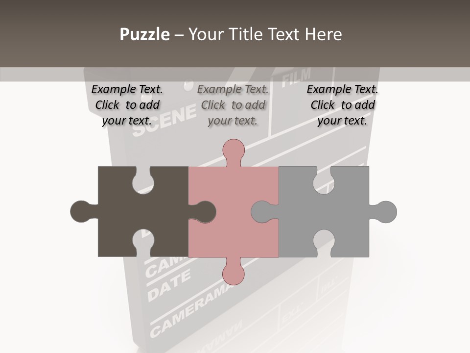 Assistance Clap Cut PowerPoint Template