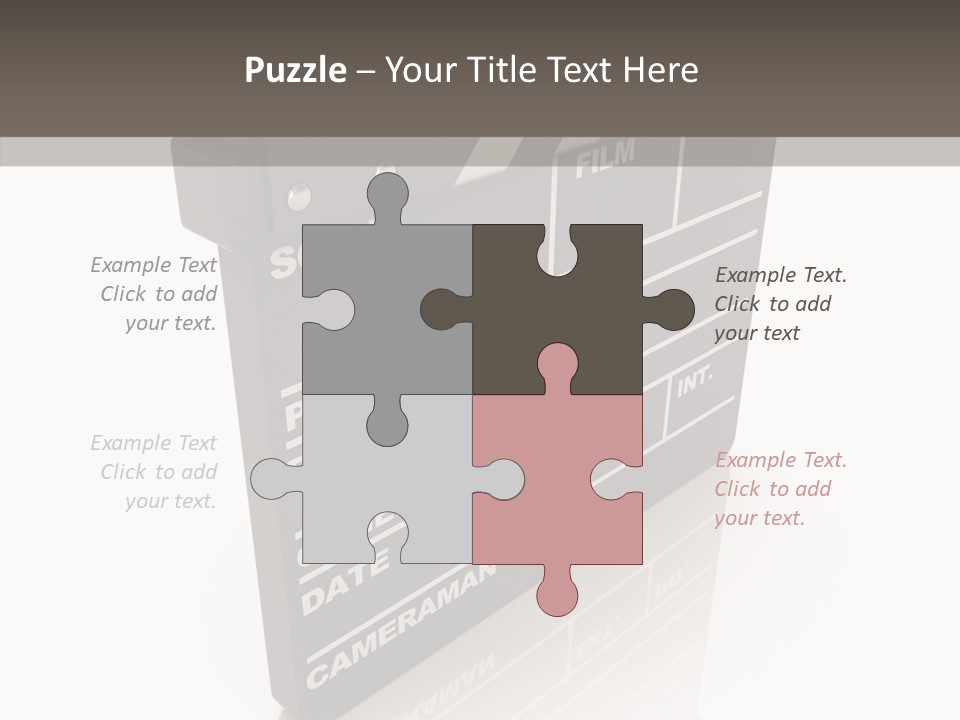 Assistance Clap Cut PowerPoint Template