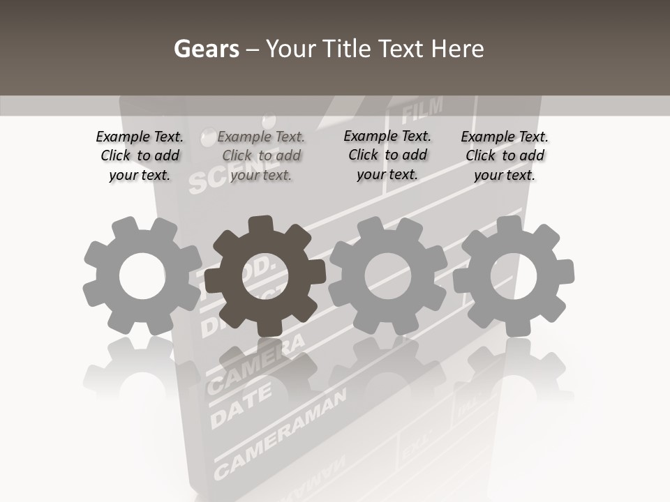 Assistance Clap Cut PowerPoint Template
