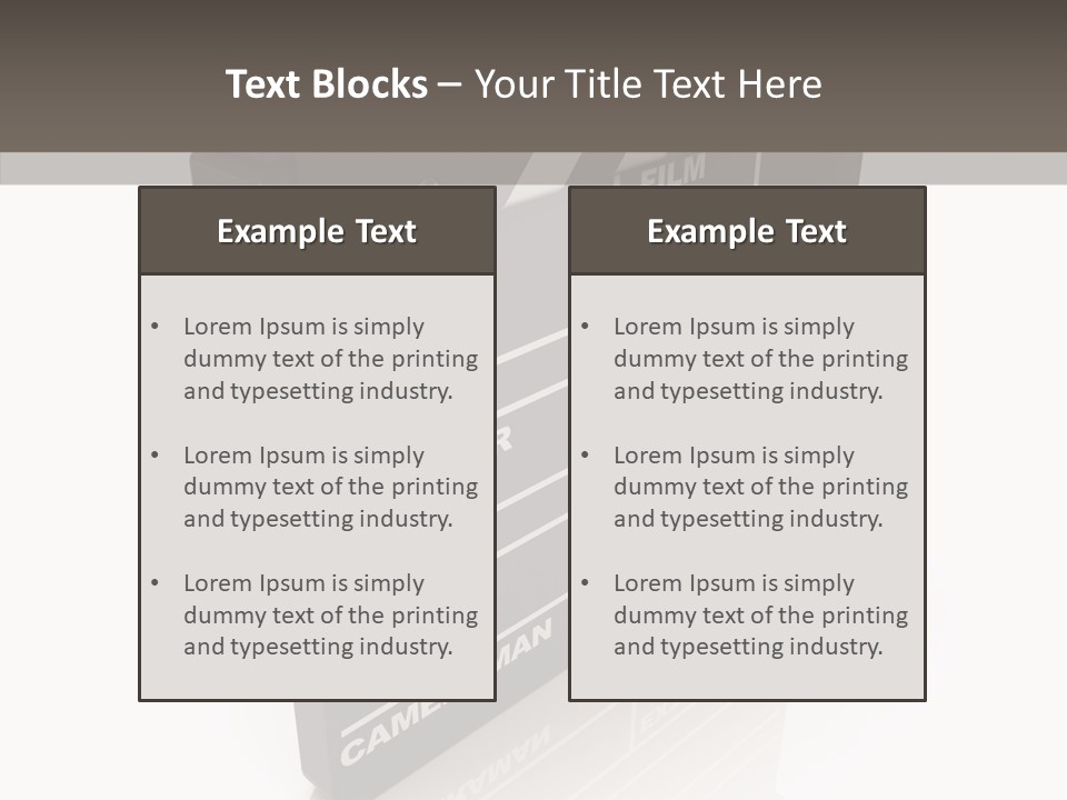 Assistance Clap Cut PowerPoint Template
