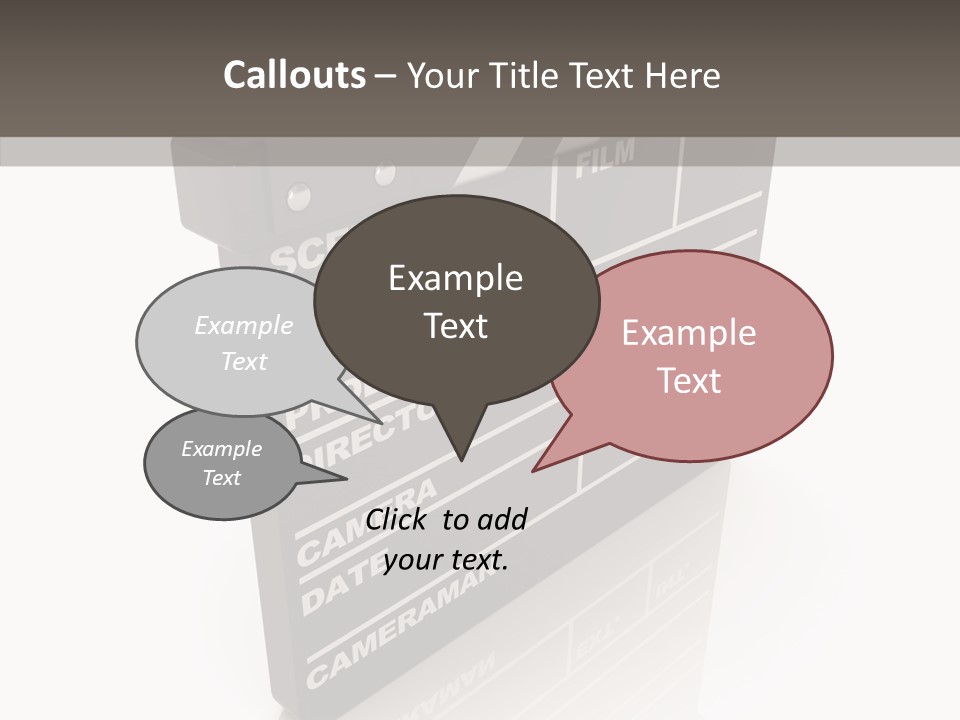 Assistance Clap Cut PowerPoint Template