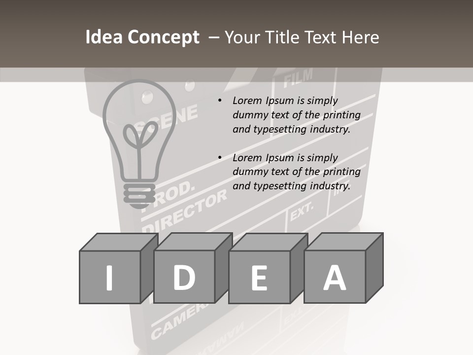 Assistance Clap Cut PowerPoint Template
