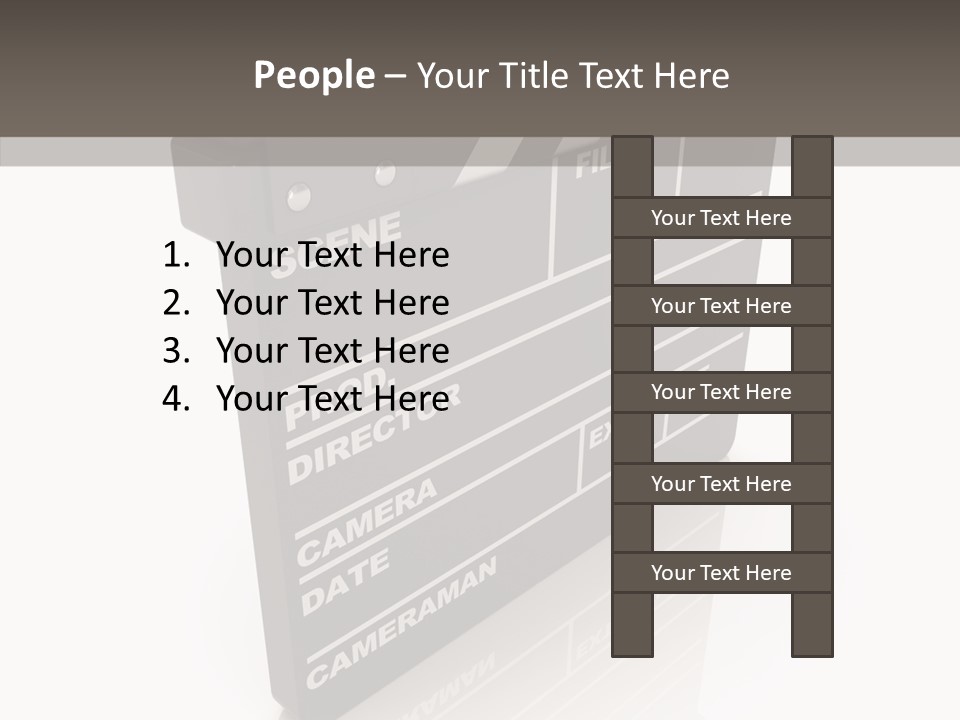Assistance Clap Cut PowerPoint Template