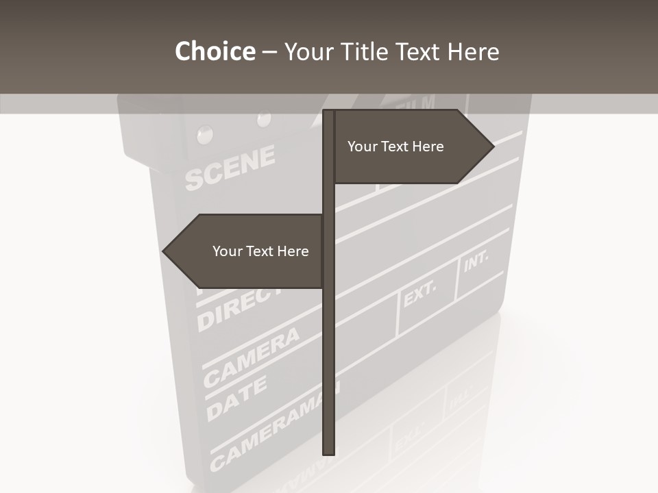 Assistance Clap Cut PowerPoint Template