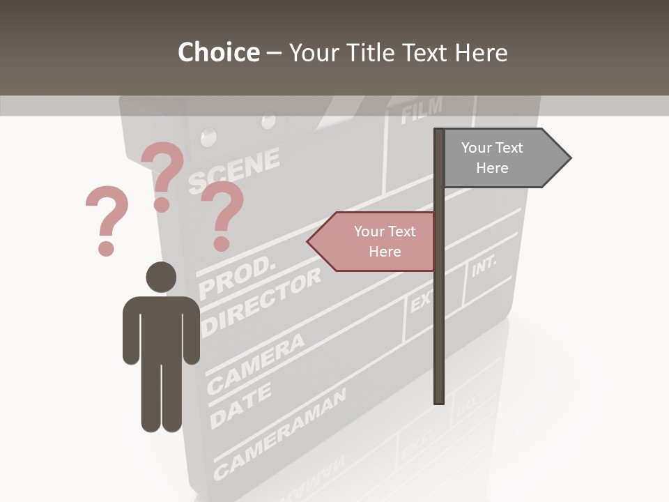 Assistance Clap Cut PowerPoint Template