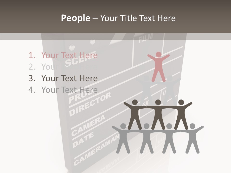 Assistance Clap Cut PowerPoint Template