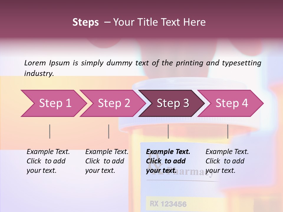 Medical Reach Vial PowerPoint Template