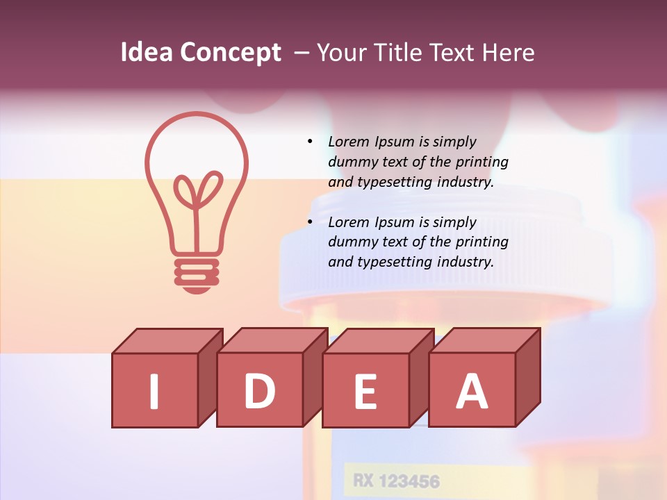 Medical Reach Vial PowerPoint Template