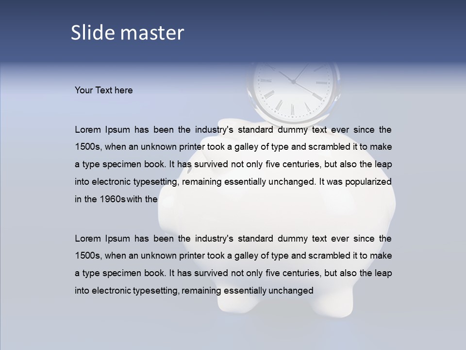 Bank Investment Pig PowerPoint Template