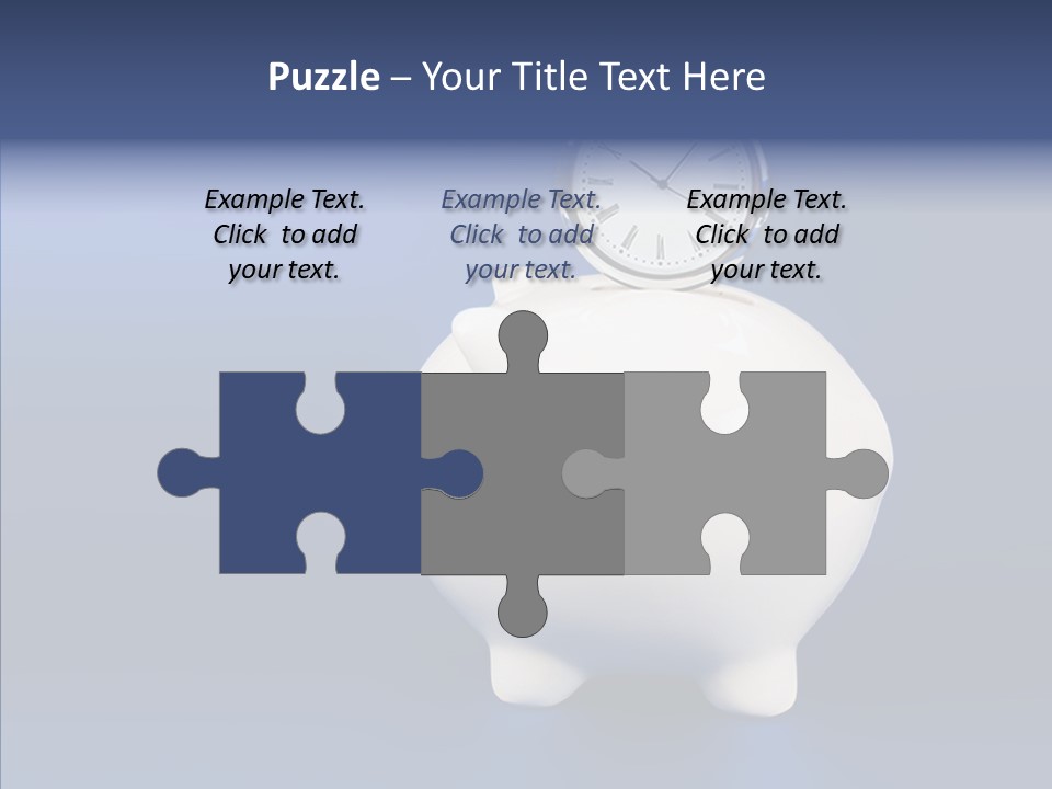 Bank Investment Pig PowerPoint Template