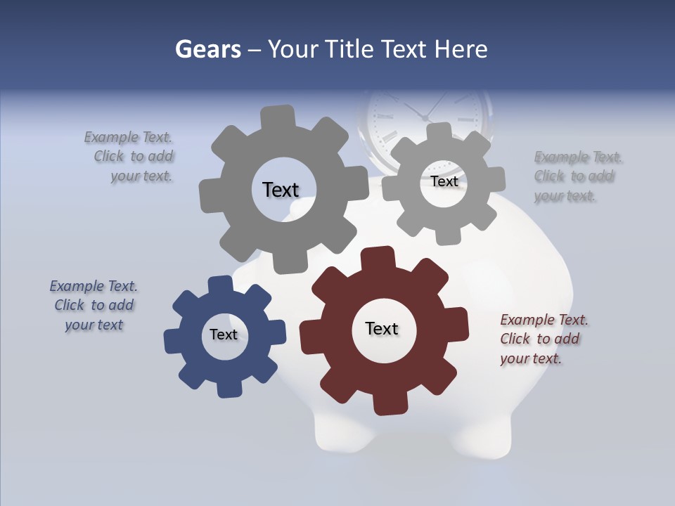 Bank Investment Pig PowerPoint Template