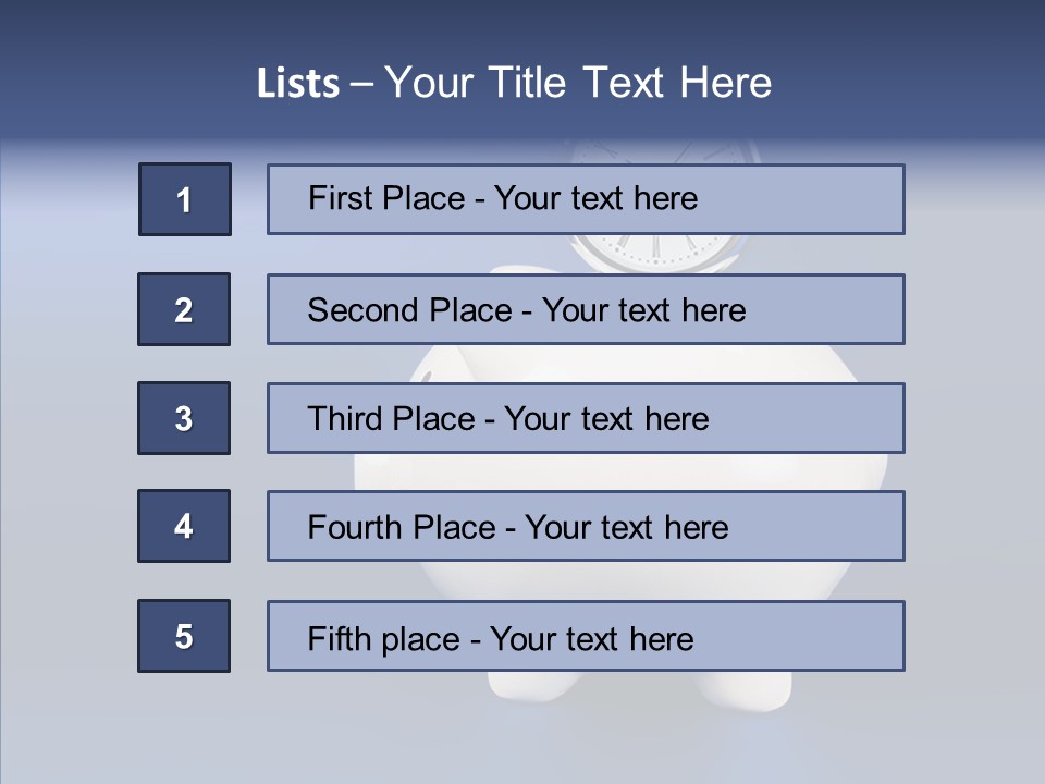 Bank Investment Pig PowerPoint Template