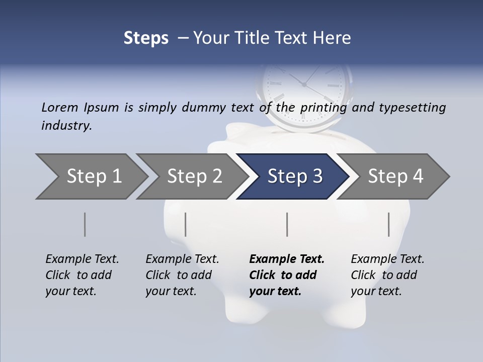 Bank Investment Pig PowerPoint Template