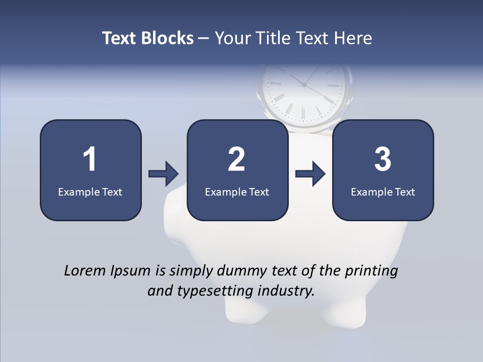 Bank Investment Pig PowerPoint Template