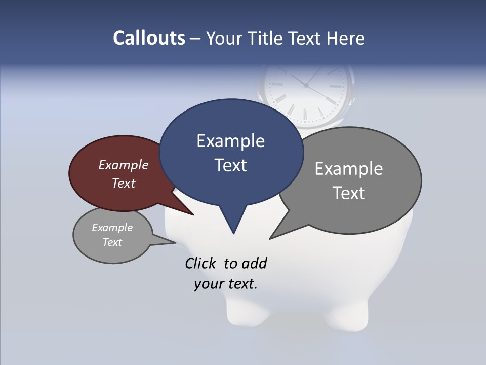 Bank Investment Pig PowerPoint Template