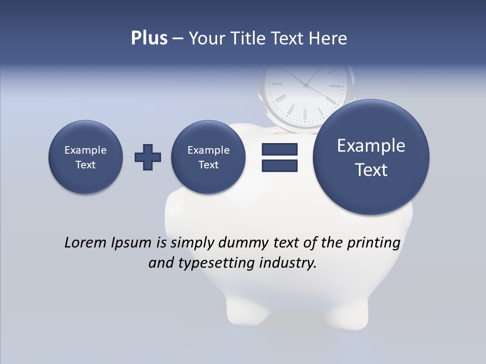 Bank Investment Pig PowerPoint Template