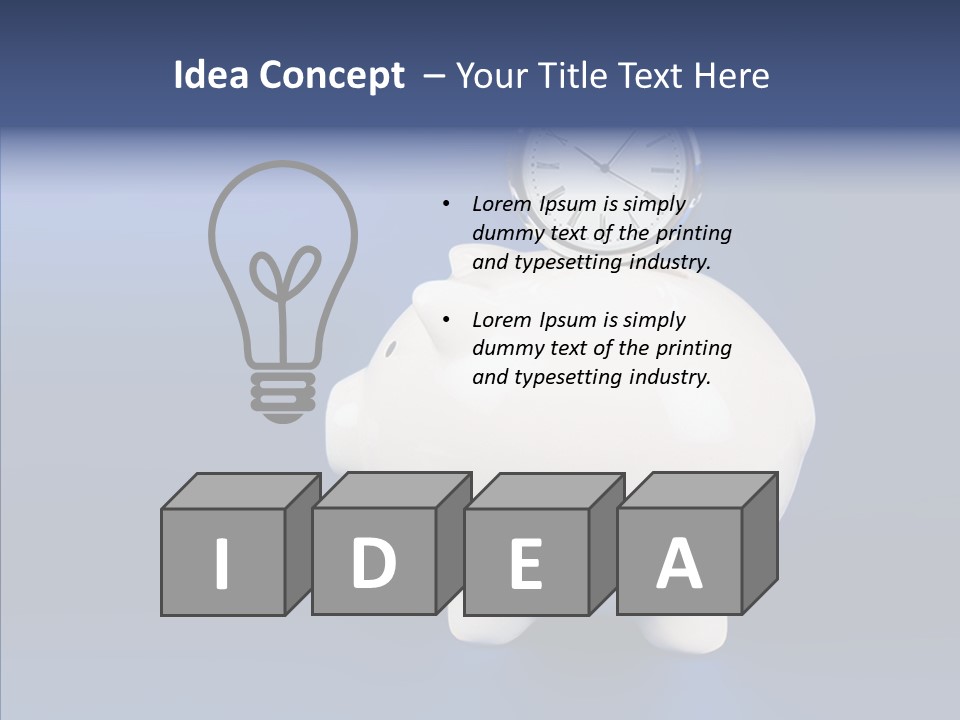 Bank Investment Pig PowerPoint Template