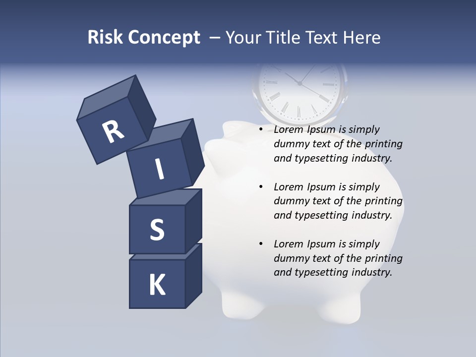 Bank Investment Pig PowerPoint Template