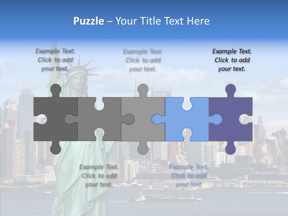 Boat Lights Travel PowerPoint Template